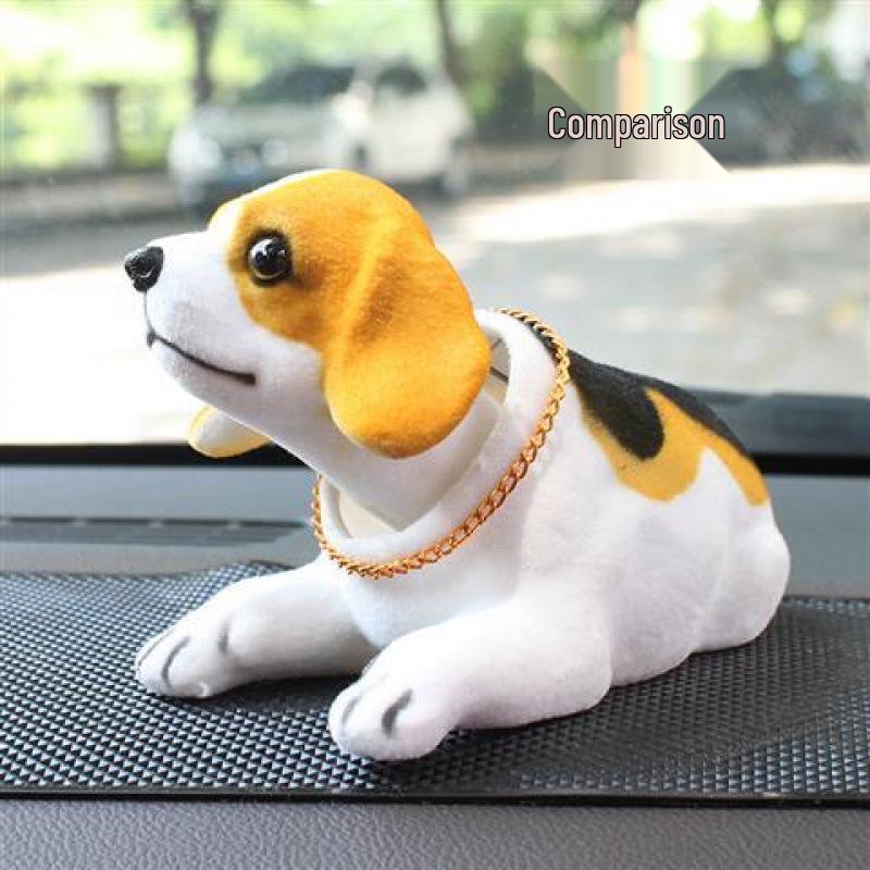 Niedliche Cartoon-Hund Wackelkopf-Ornament für die Autoinnendekoration