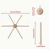Wooden Mobile Frame Kit Wind Chime Equipment Hanger Creative Six Legs Hanging Toy DIY for