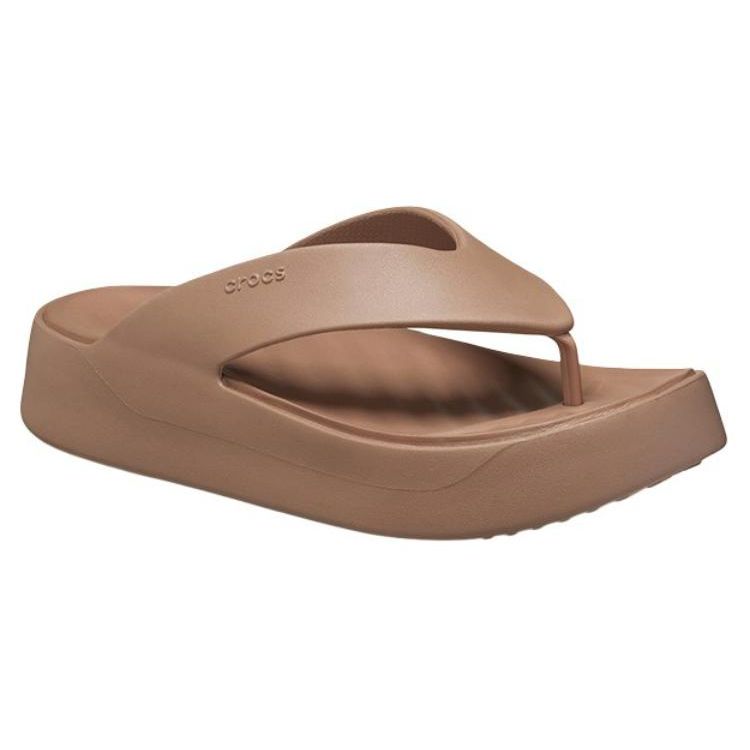 Crocs Fashionable Comfortable Versatile EVA Non-Slip Flip Flops Women Footwear Brown 209410-2Q9