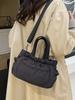 Nylon Tote Bag For Women With Zipper Closure And Mobile Pocket For Daily Use