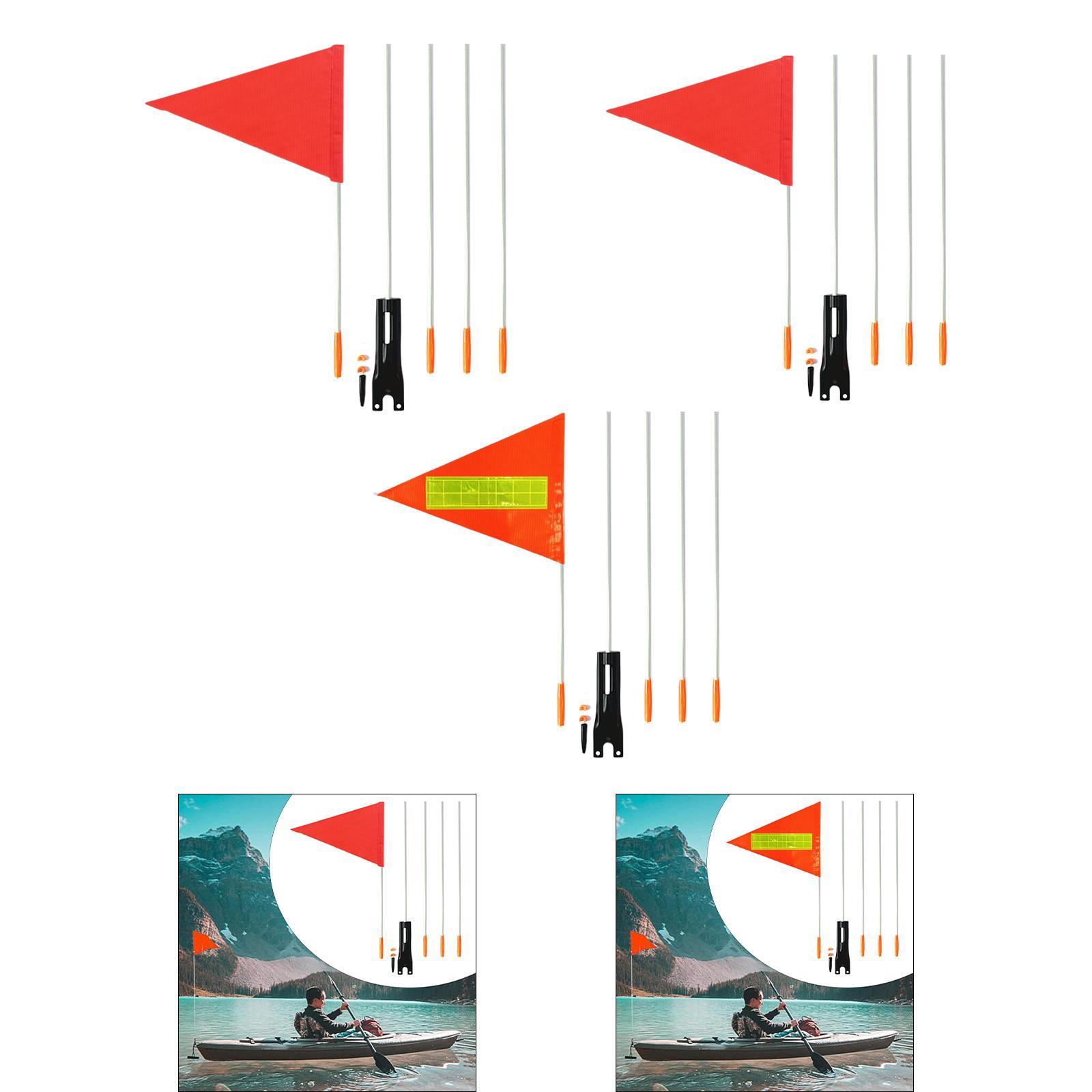 

Bicycle Flag with Pole, Fiberglass Bicycle Flag Tent, for Kids, High Visibility 37cm