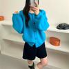 Korean Multi-Color Knit Cardigan for Women - Autumn/Winter, Soft Loose Fit, Single-Breasted Style