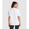 Gymshark Bloque Camiseta Oversize blanca B6a3z Wb86