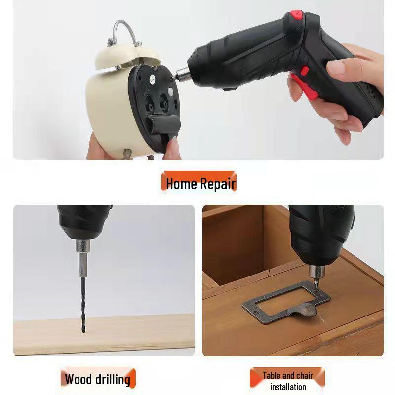 Rechargeable Multifunctional Handheld Electric Screwdriver with Impact Drill and Lithium Battery