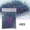 New Holographic Nail Glitter Powder Laser Rainbow Chrome Nail Powder Linear Glitter Diamond Nail Art Glitter Facepaint
