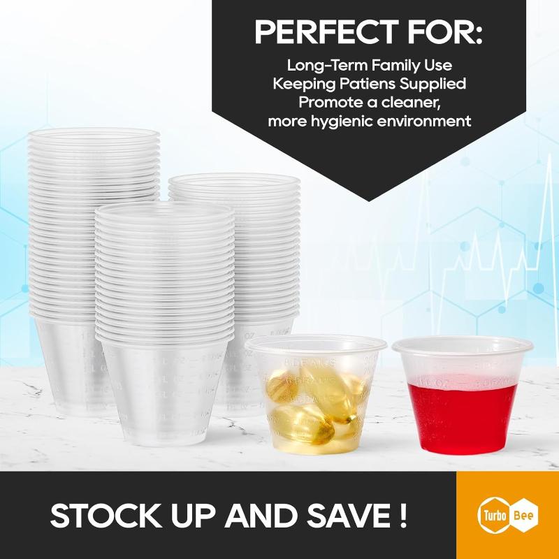 100Pcs 1Oz (30Ml) Clear Graduated Plastic Mix Cups Measuring Paint Tray For Airbrush Painting Diy Art Craft Model Hobby Tool