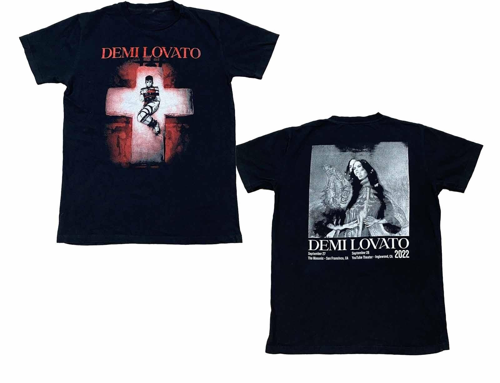 2 Sides Demi Lovato Holy Fvck CA Tour 2022 Shirt Black Unisex S-5XL EM1619 S
