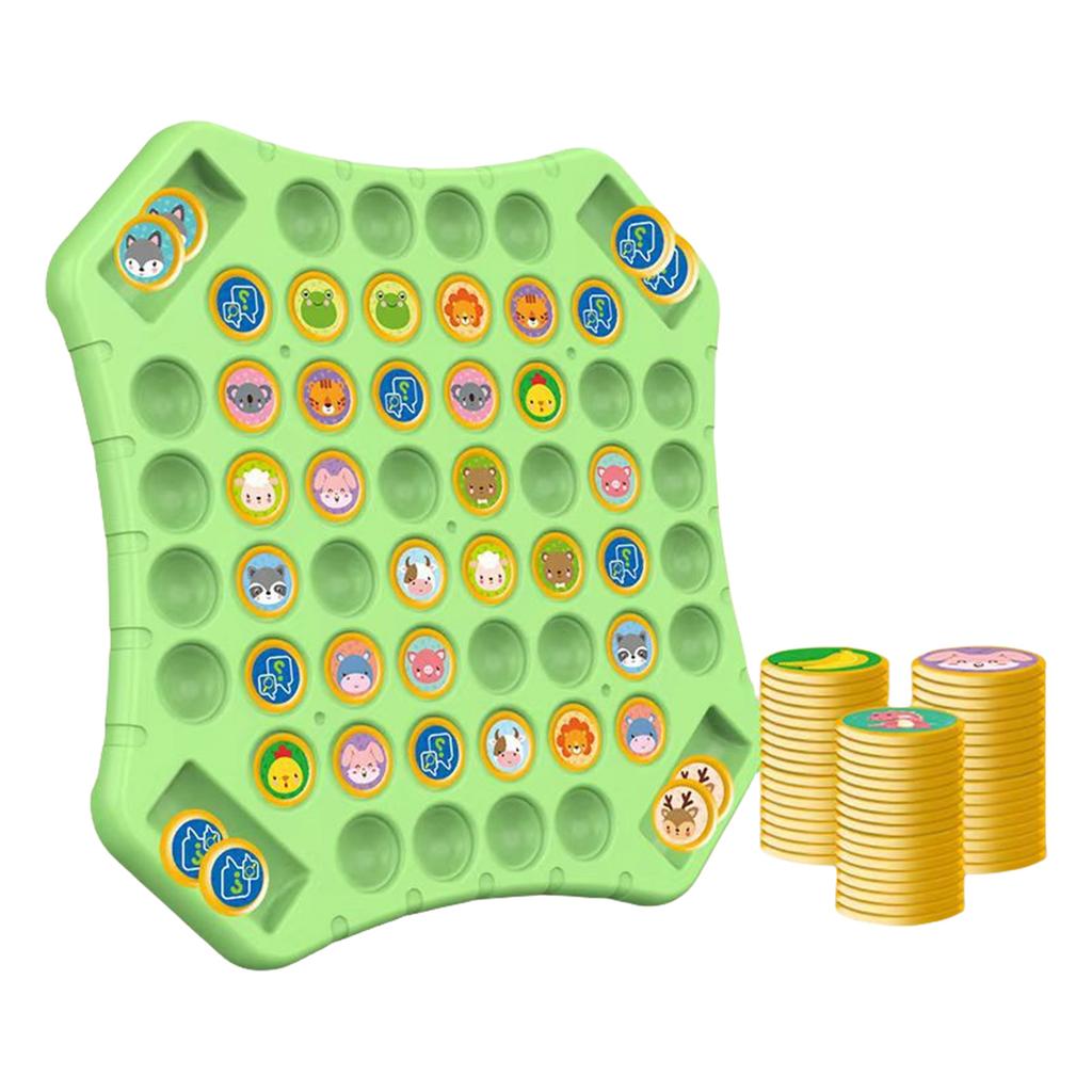 Children Fruit Themed Reversible Board Game for Family Activity Logic Skills Training and Memory Exercise Chess Toy