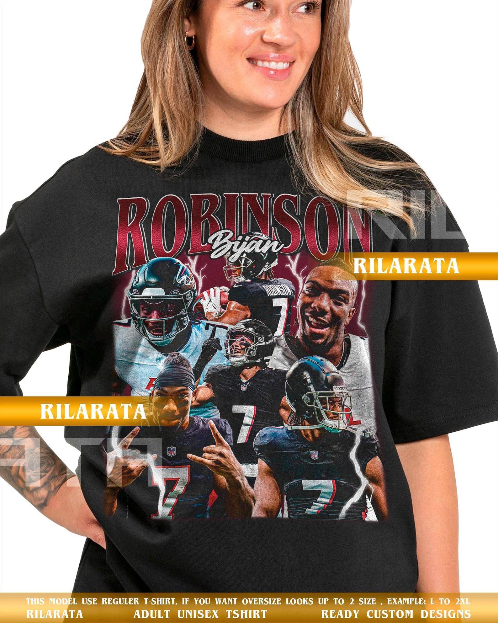 Bijan Robinson Vintage T-Shirt Gift for Women and Man Shirt Unisex Tee Sport SweaT-Shirt 2XL