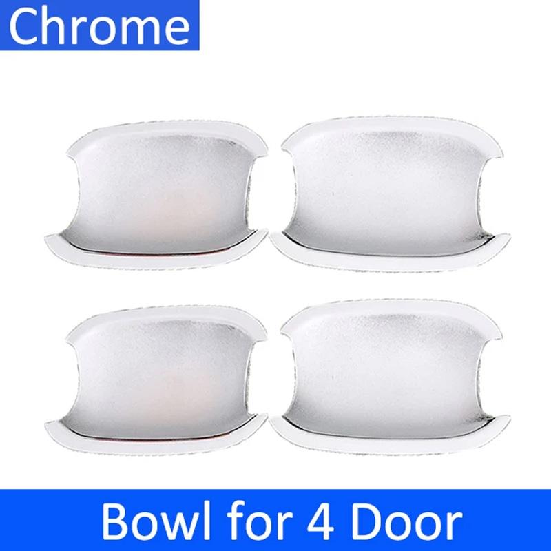 

For Citroen C Elysee Peugeot 301 IKCO Tara 2013~ Chrome Anti-scratch Protection Door Handle Cover Car Accessories Bowl of 4 Doors