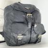PRADA Rucksuck Backpack Daypack Tessuto Nylon Leather Silver Hardware Black Women's Triangle Logo Plate