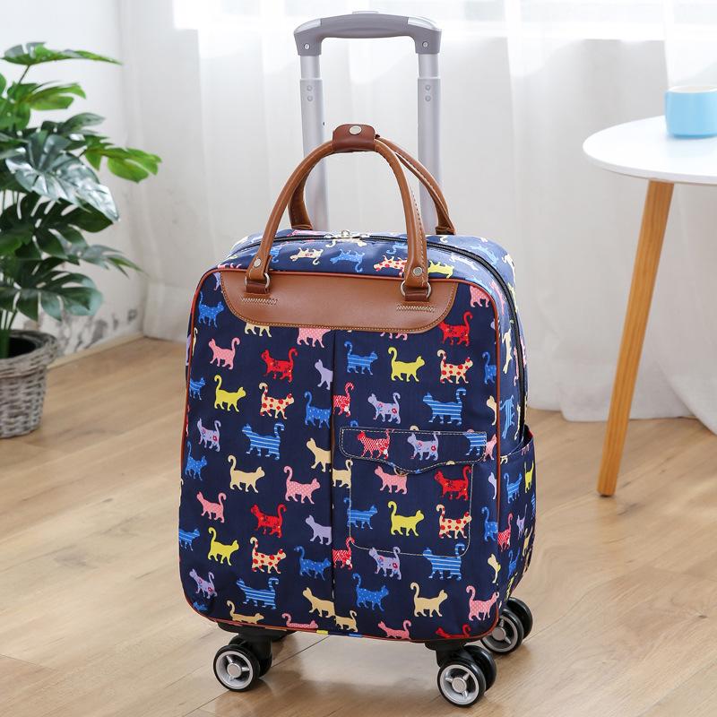 Large Capacity Korean-Style Trolley Backpack for Students, Ideal for Short Trips, Customizable with Logo Printing