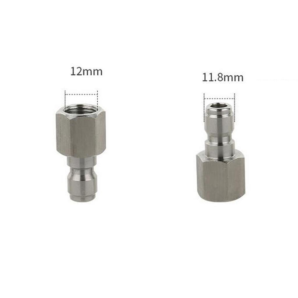 2 Pieces Pressure Washer Quick Connector Easy Connect Fitting Equipment A+B