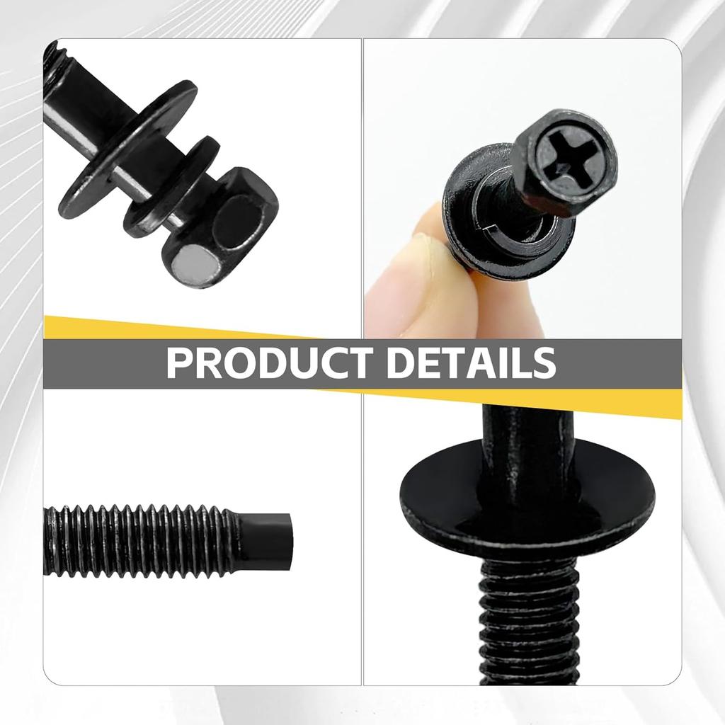 8 Pcs Air Cleaner Fastener Air Filter Bolt Screw Compatible with Honda Accord Civic CR-V OE Replacement 90091P36000, Air Filter Housing Fastener