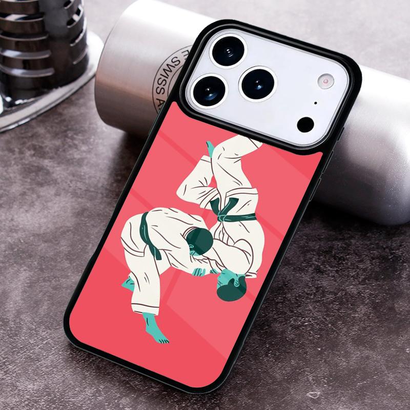 BJJ Brazilian Jiu Jitsu soft Phone Case For iPhone 17 16 15 14 13 12 11 Pro Max Plus 17Air Soft Silicone Cover