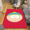 Eric Cartman Flannel Printed Carpet, Home Sofa Decoration for Living Room & Bedroom, Non‑Slip Play Flannel Floor Mat for Game Room