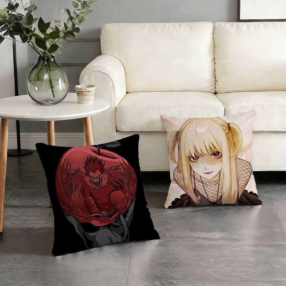 Classic Anime D-Death Note Pillow Case For Sofa Living Room Home Office Decor Protective Cover