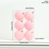 Colorful Flocked Macaron Christmas Ball Set - Tree Ornaments