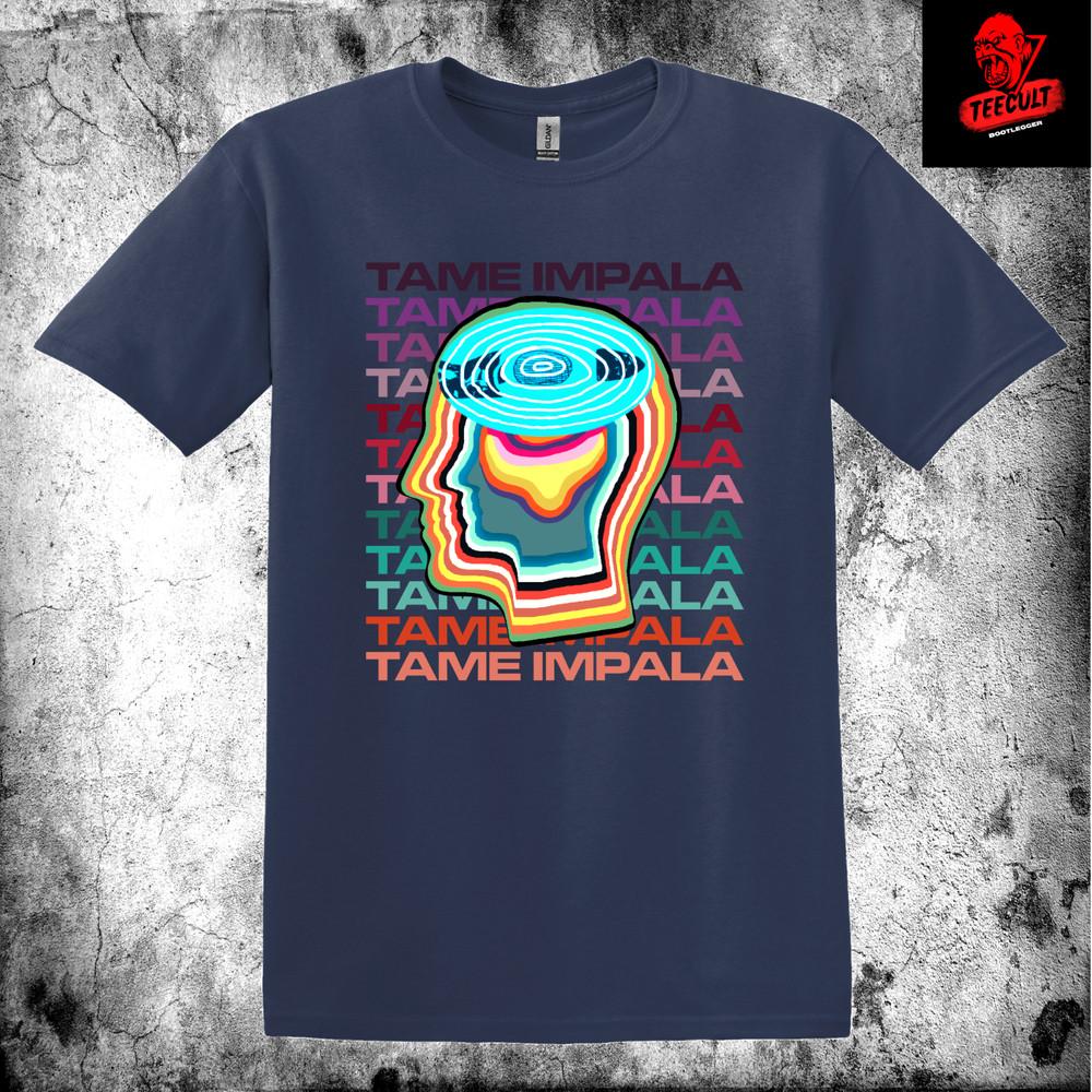 Tame Impala Инди-рок Группа Музыкальная Футболка Унисекс Плотный Хлопок Футболка S–3XL Унисекс Футболка S