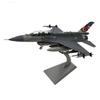 1:72 Scale F-16D Attack Plane Metal Die-Cast Airplane, Includes Alloy Stand for Commemorate Collect