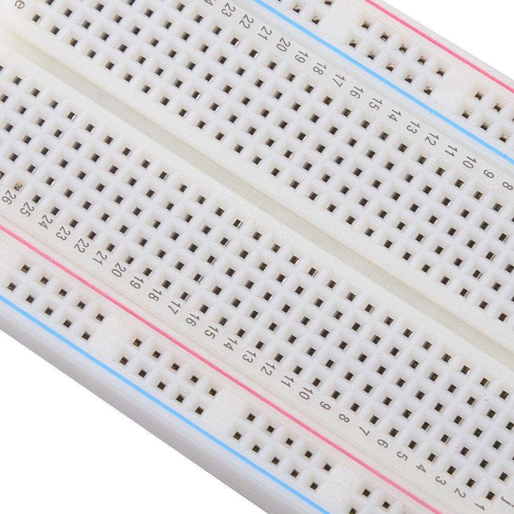Low Voltage Labs - Solderless Breadboard 400 Tie Point for Prototyping (White)