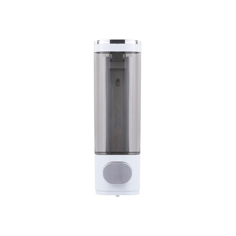 Wall-mounted ABS Soap Dispenser Modern Design for Home Hotel Use No-Drill Required Manual Press Shower Gel Hand