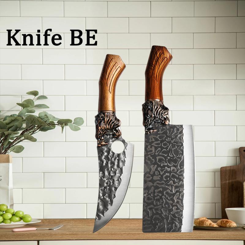 Handmade Forged Kitchen Knife Meat Cutting Knives Boning Knife Multifunctional Kitchen Knives Forge Knives Slicing Knife