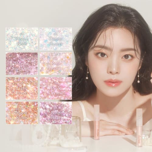 Official" Daisik Starlit Jewel Liquid Glitter Starlit Jewel Liquid Glitter 1.8g (#05 Light Peach)