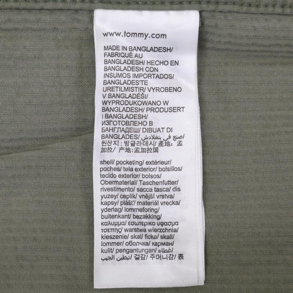 Tommy Hilfiger Green MW36855 Relaxed Fit Corduroy Shirt Tops M greenUsed