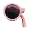 Foldable Design Children's Sunglasses Candy Colored Round Frame Sunglasses  For Boys