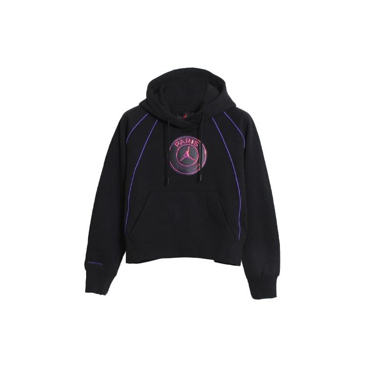 (WMNS) Air Jordan Paris Saint-Germain Loose Hoodie Black Women s CZ7498-010 XL