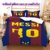 Soccer superstarPattern Bedding Quilt Set Quilt Cover Pillowcase Home Decoration Birthday Gift (1 * Duvet Cover + 2 * Pillowcase, Without Core)