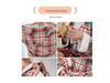 European & American Style Casual Warm Flannel Plaid Hooded Bathrobe Pajamas