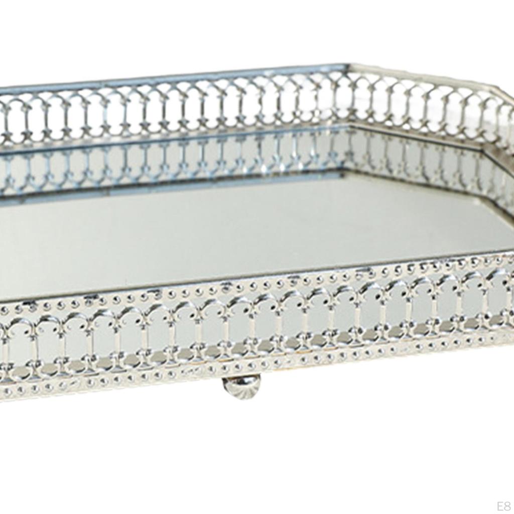 Vanity Tray for Makeup And Jewelry Organization