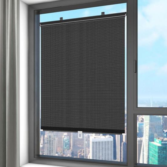 Car Curtains Universal Roller Blinds Suction Cup Blackout Sunshade Privacy Shades for Bedroom Kitchen Office Window Sun-shading Curtains