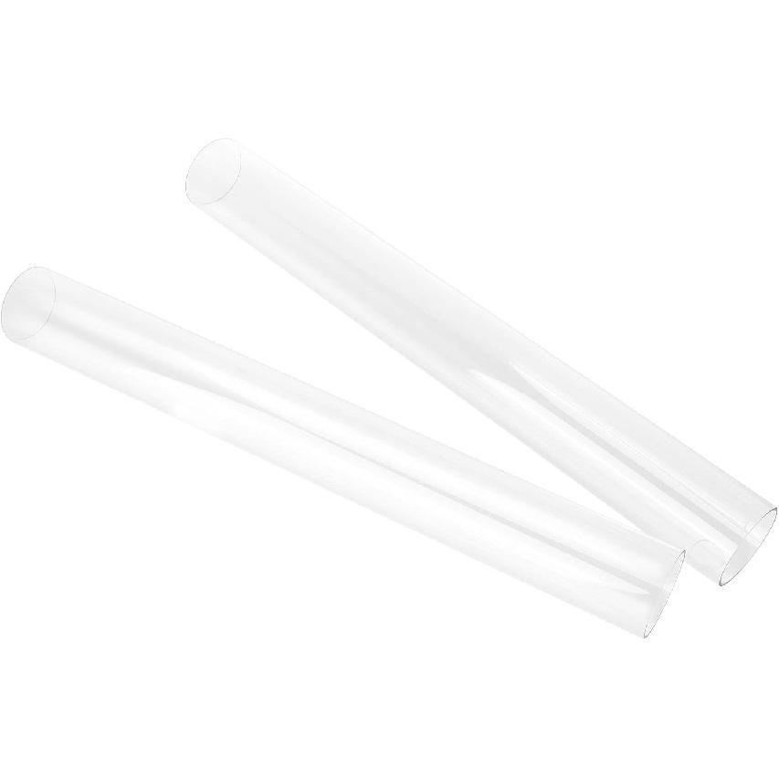 4PCS Rigid PETG Tube 50mm (2") OD X 2mm Wall Thickness, 16.5" Length PC Rigid Round Clear Tubing Unbreakable Polycarbonate Tubing Chemical Resistant