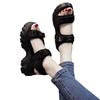 Sports sandals women's summer 2025 new muffin platform women's shoes Internet celebrity high heel fashion Roman casual shoes