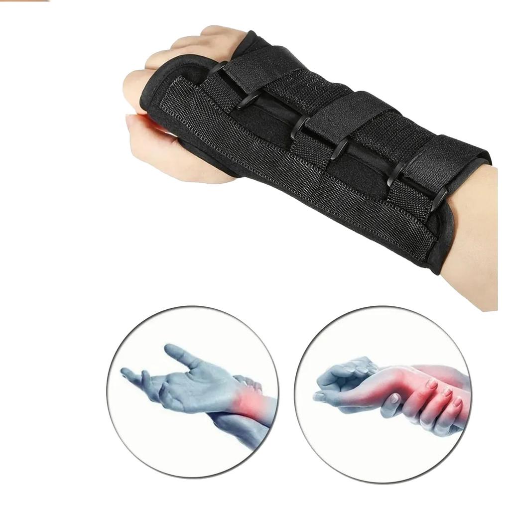 Wrist Support Splint Brace with Steel Plate Adjustable Breathable Wrist Joint Sprain Protector