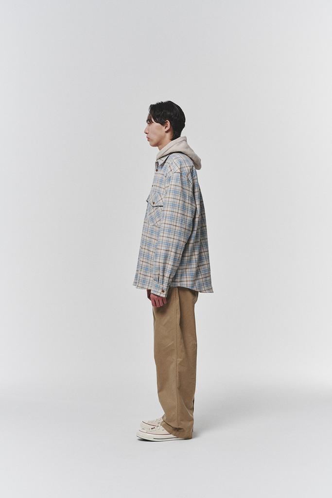 HISHANDER [O.F.C] Officer Wide Chino Pants [Beige]