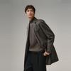 Men's Wool Blend Lapel Overcoat