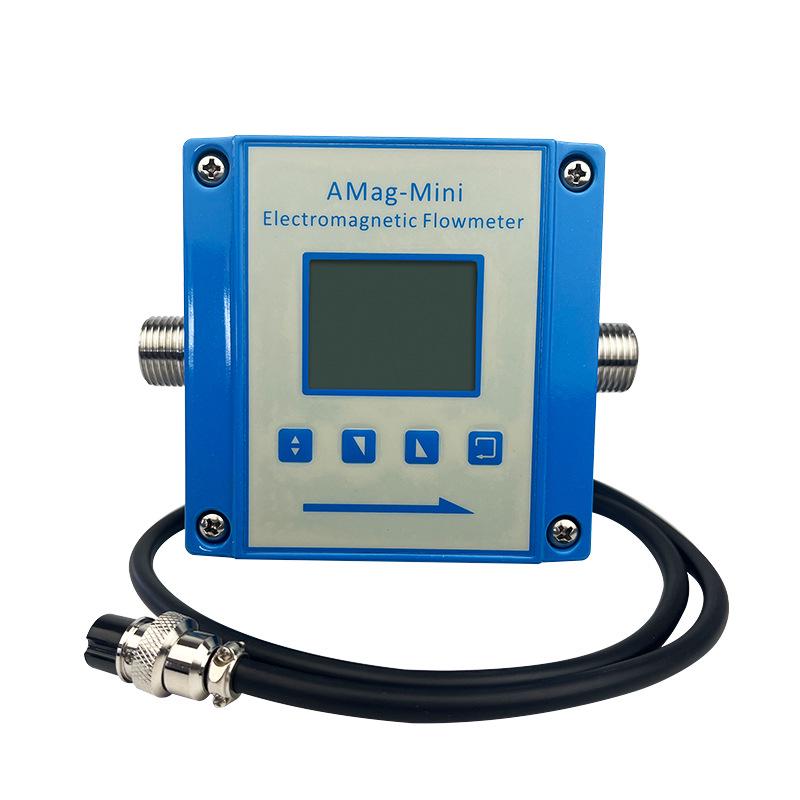 24V Mini Electromagnetic Flow Meter, PEEK Threaded, Food-Grade