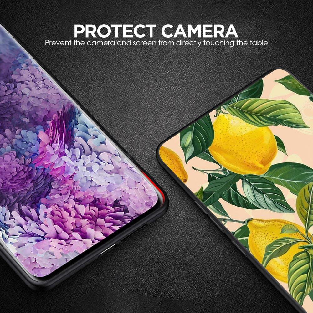Summer Fresh Fruit Lemon Print Phone Case for Samsung Galaxy A55 A35 A15 A14 A13 A25 A54 A51 A71 A72 A73 A32 A52 A41 5G Soft TPU