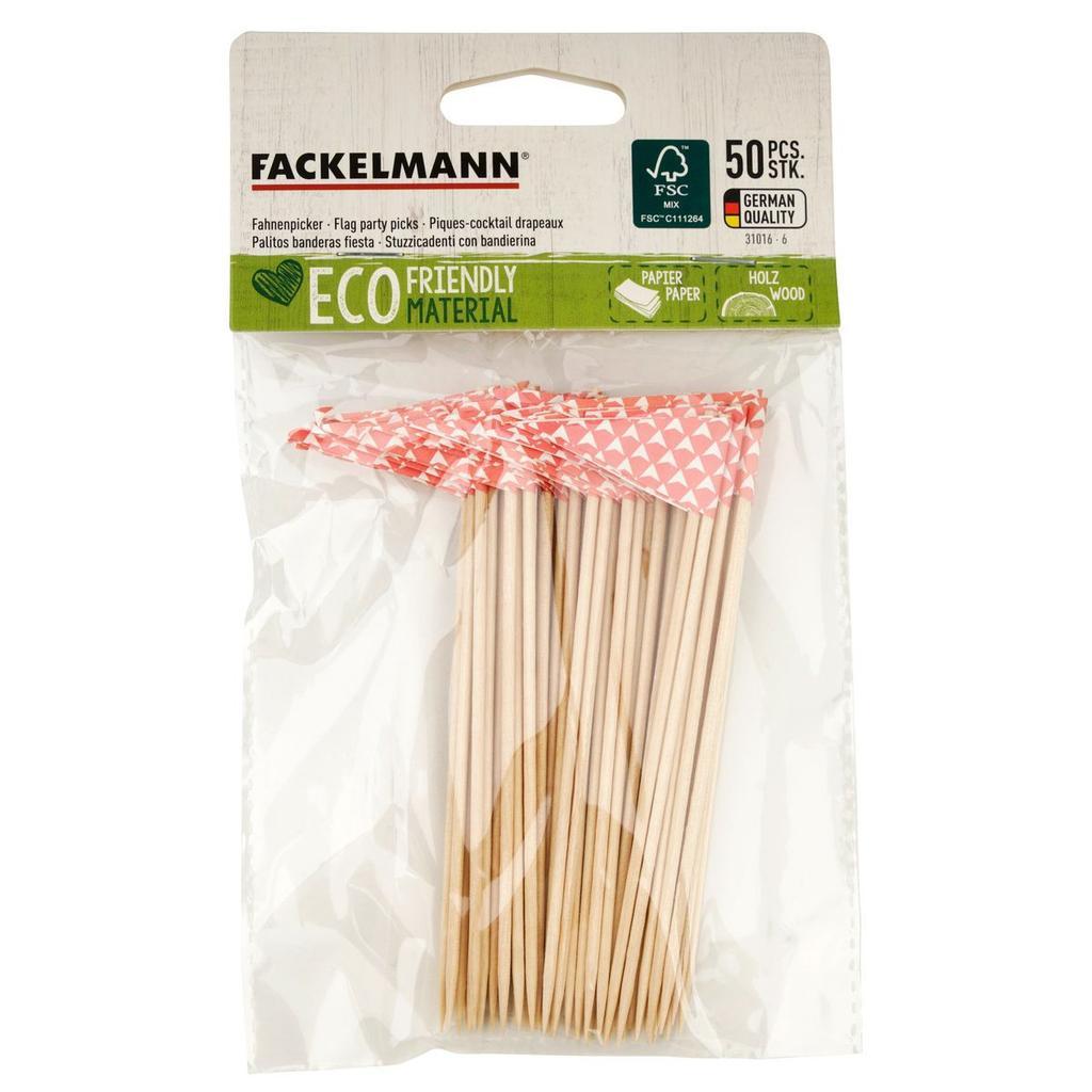 Fackelmann Nature 50-piece Wooden Cocktail Picks Ref.. 31016