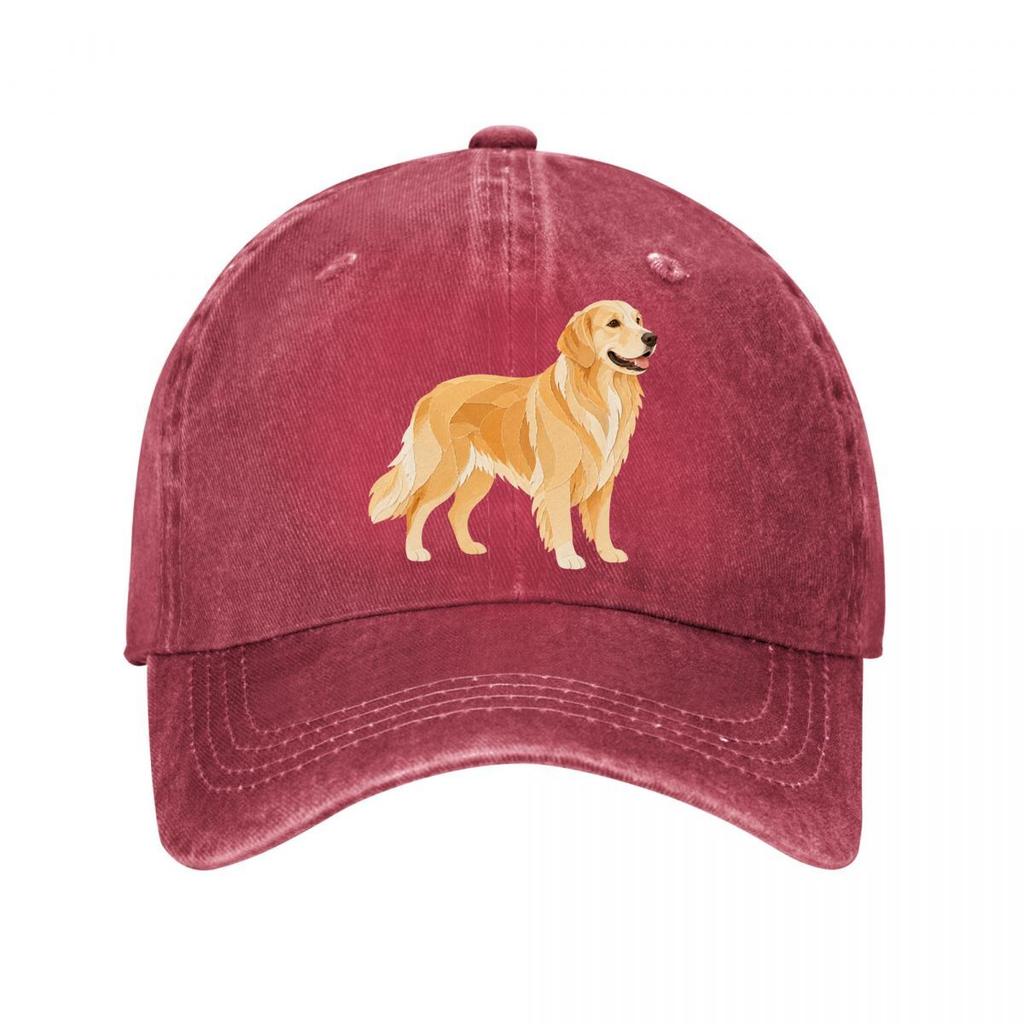 Elegante Golden Retriever Papiercut P Neue Vintage Gewaschene Baumwolle Baseballkappe Sonnenhüte