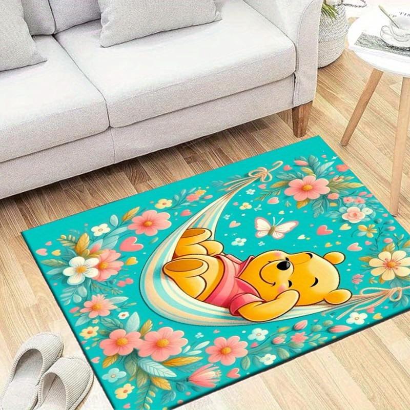 

1pc Winnie Pattern Area Rug Soft Flannel Floor Mat for Living Room, Bedroom, Sofa Coffee Table Floor Mat 60cm by 90cm