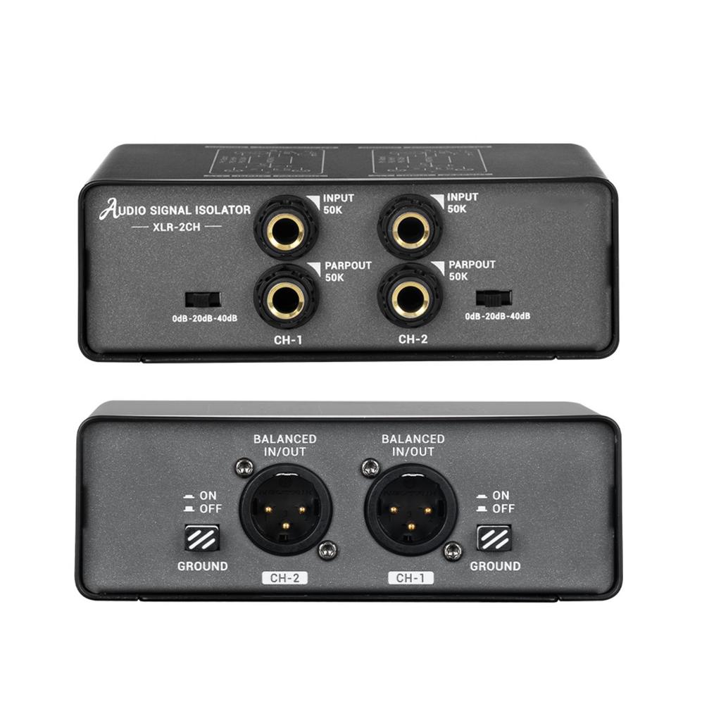 3 Stage Adjustable Sound Isolators Eliminates Hum Noise Double Channel Signal Processor For Recording Devices