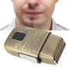 Electric Hair Clipper Retro Portable Efficient Dual Head Cordless Beard Trimmer for Home Travel
