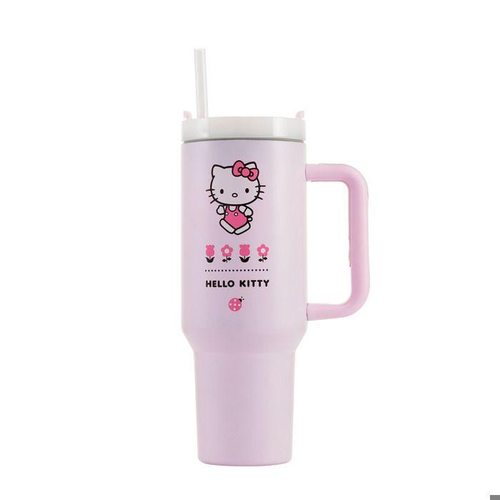 Gobelet - PYRAMID - Hello Kitty - Acier Inoxydable - 1,2L - Rose/Blanc