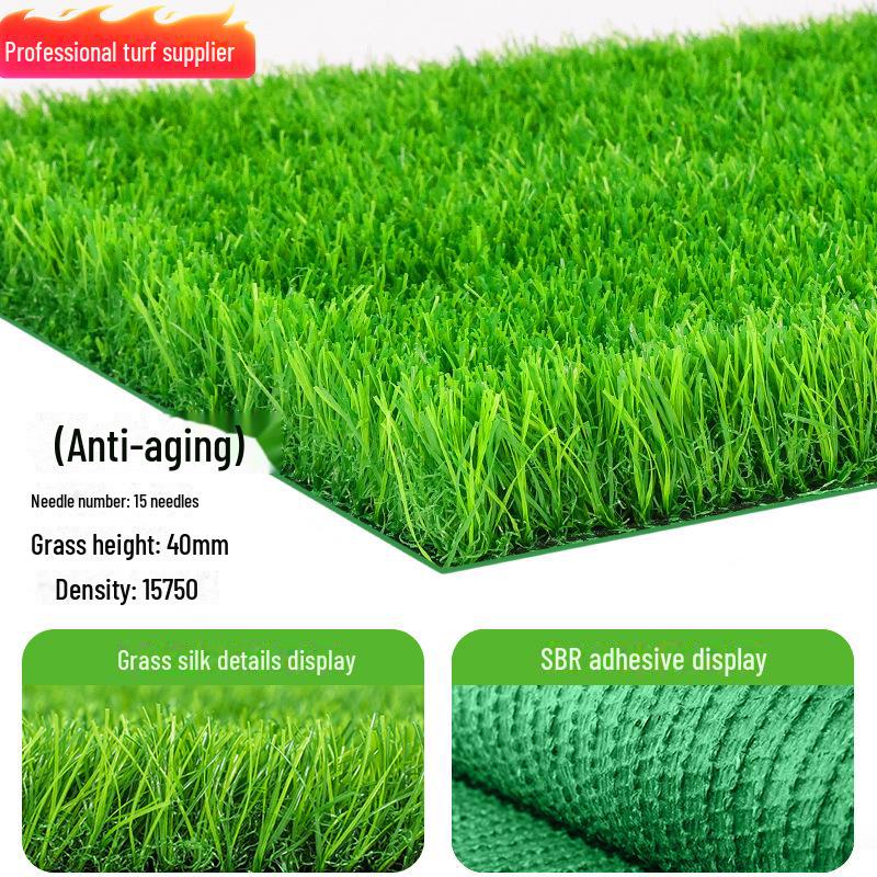 Outdoor Green Artificial Turf Mat for Kindergartens & Football Fields