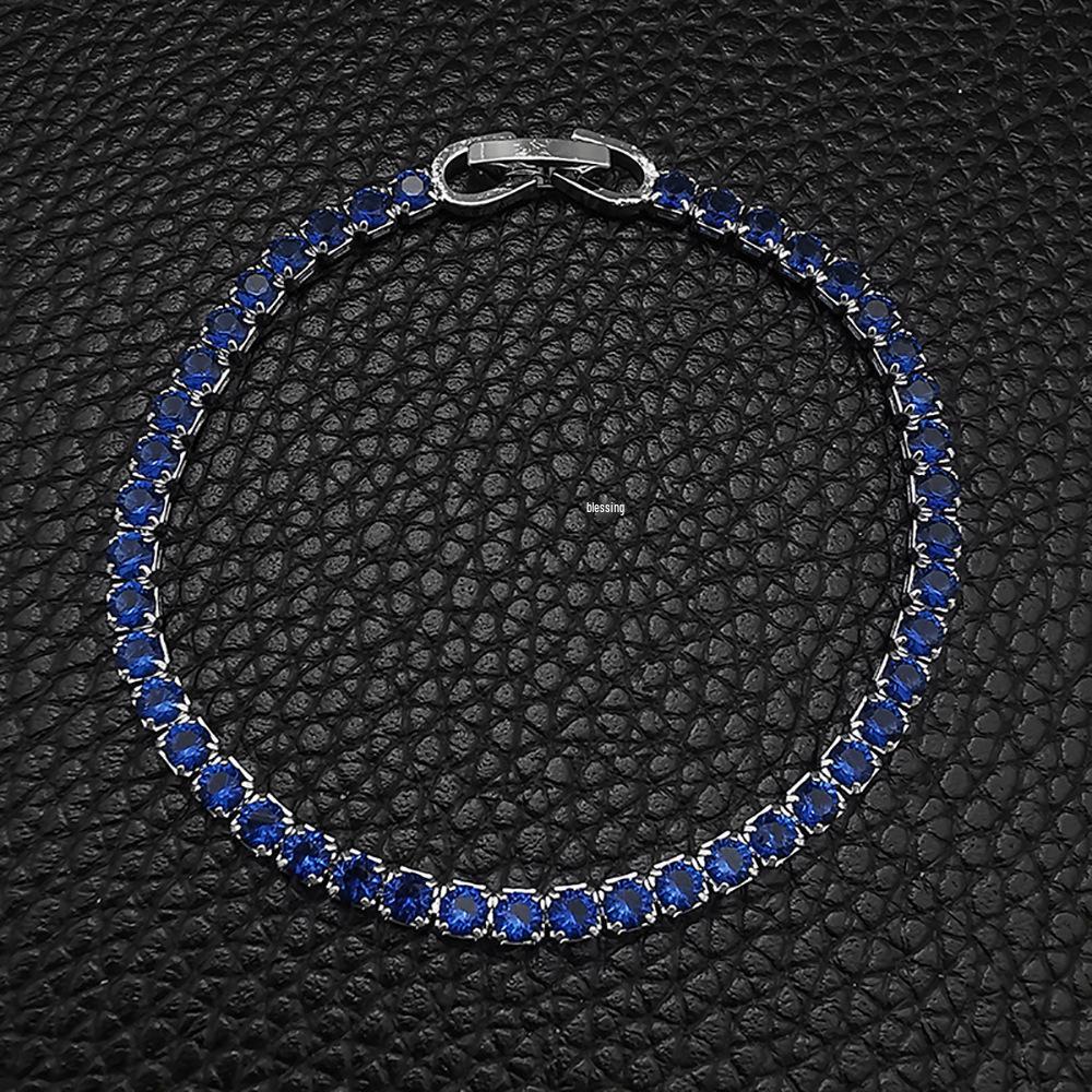 Bracciale Tennis Hip-Hop Zirconi Multicolore - Senza Sbiadire, Design Full Diamond